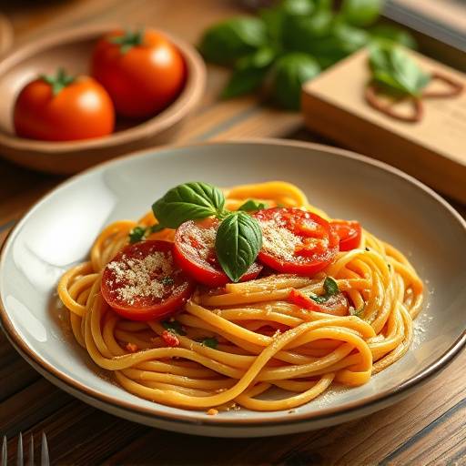 Creamy Tomato and Basil Pasta, a comforting vegetarian dish.